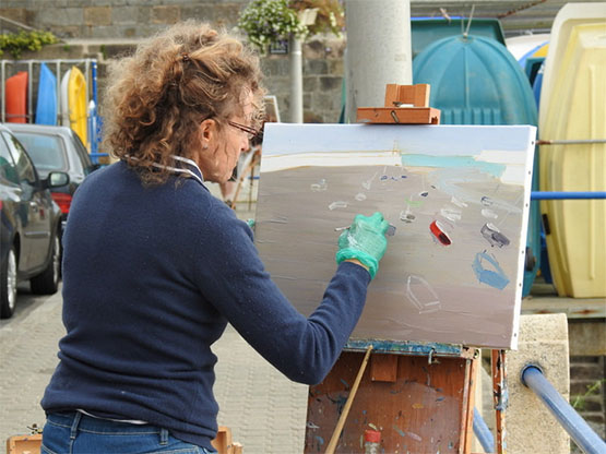 Tableau, peinture, Bretagne, Sabine Vallée et la peinture